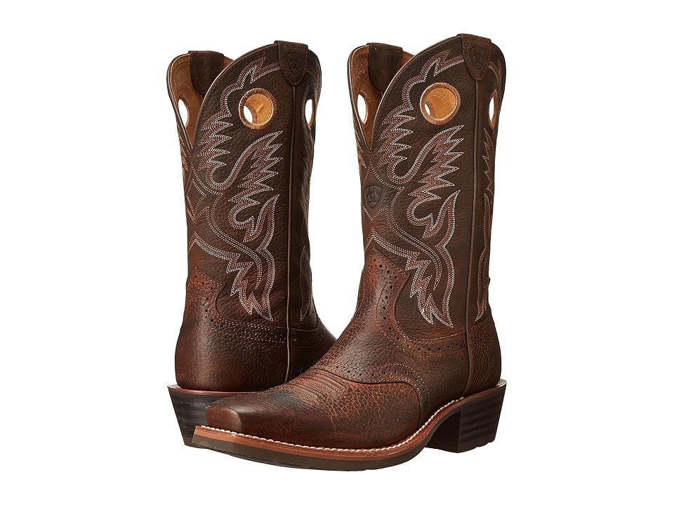 Ariat Heritage Roughstock (Brown Oiled Rowdy) Cowboy Boots | Zappos