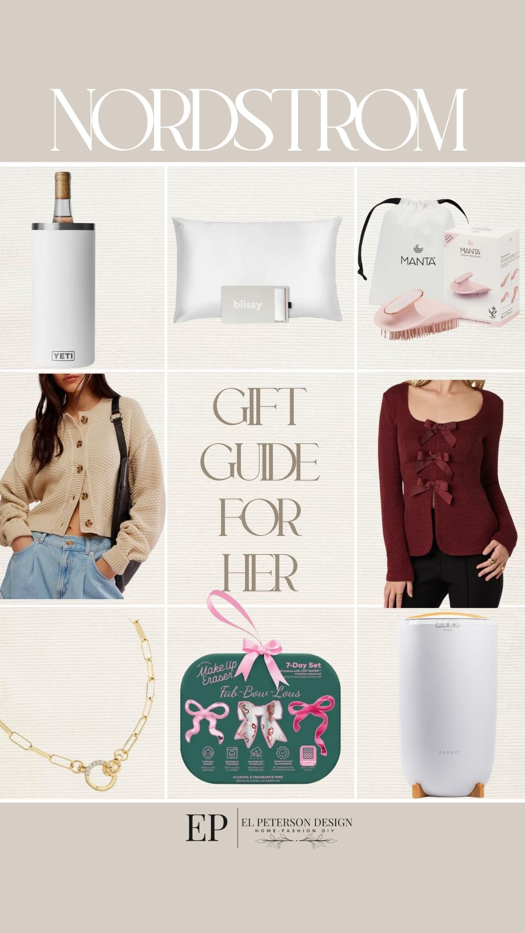 Nordstrom
Gift guide for her
Cardigan
Towel warmer 
Water bottle
Head massager
Pillow case 
Necklace 

#LTKGiftGuide #LTKFindsUnder50 #LTKFindsUnder100