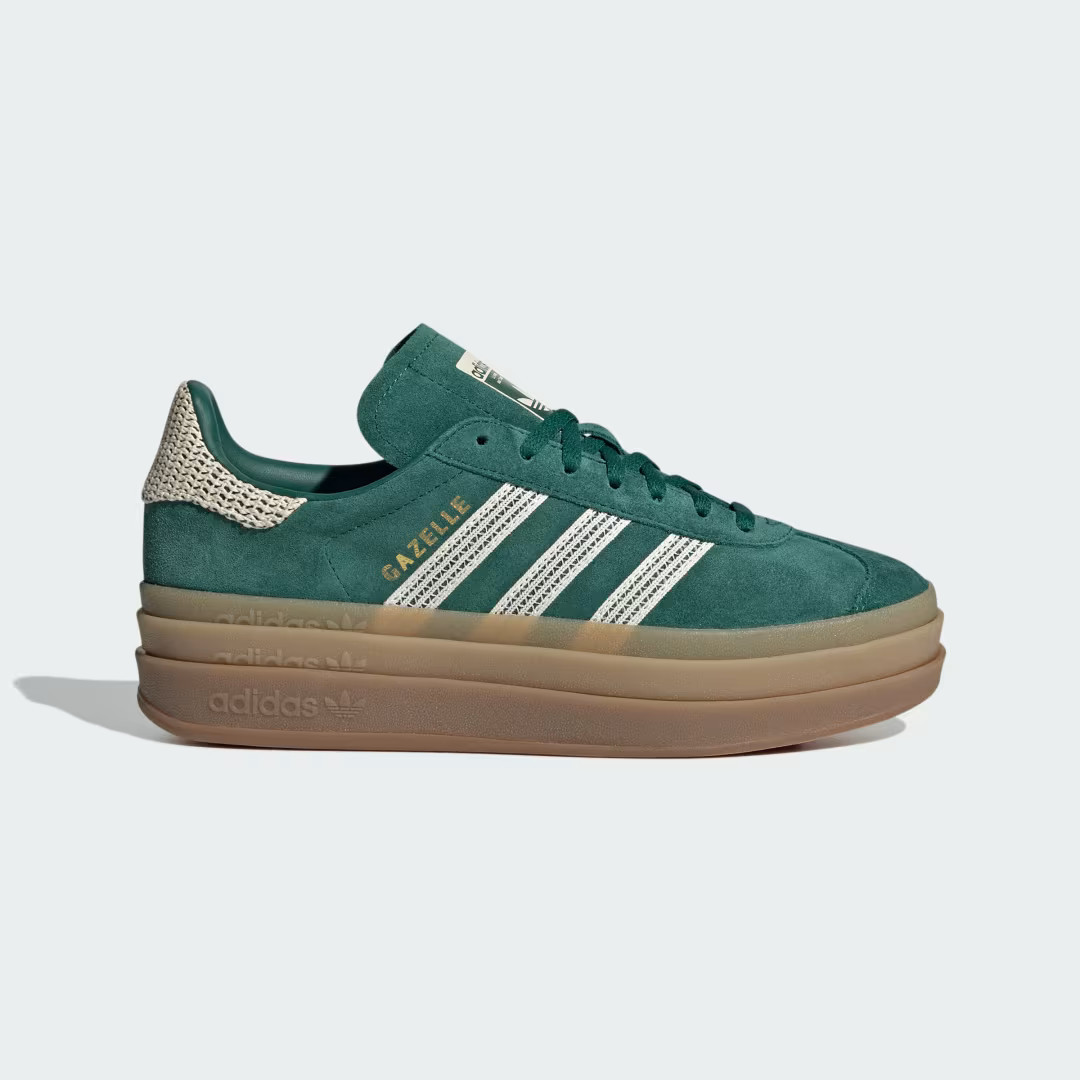 adidas Gazelle Bold Shoes Collegiate Green M 8.5 / W 9.5 Womens | adidas (US)