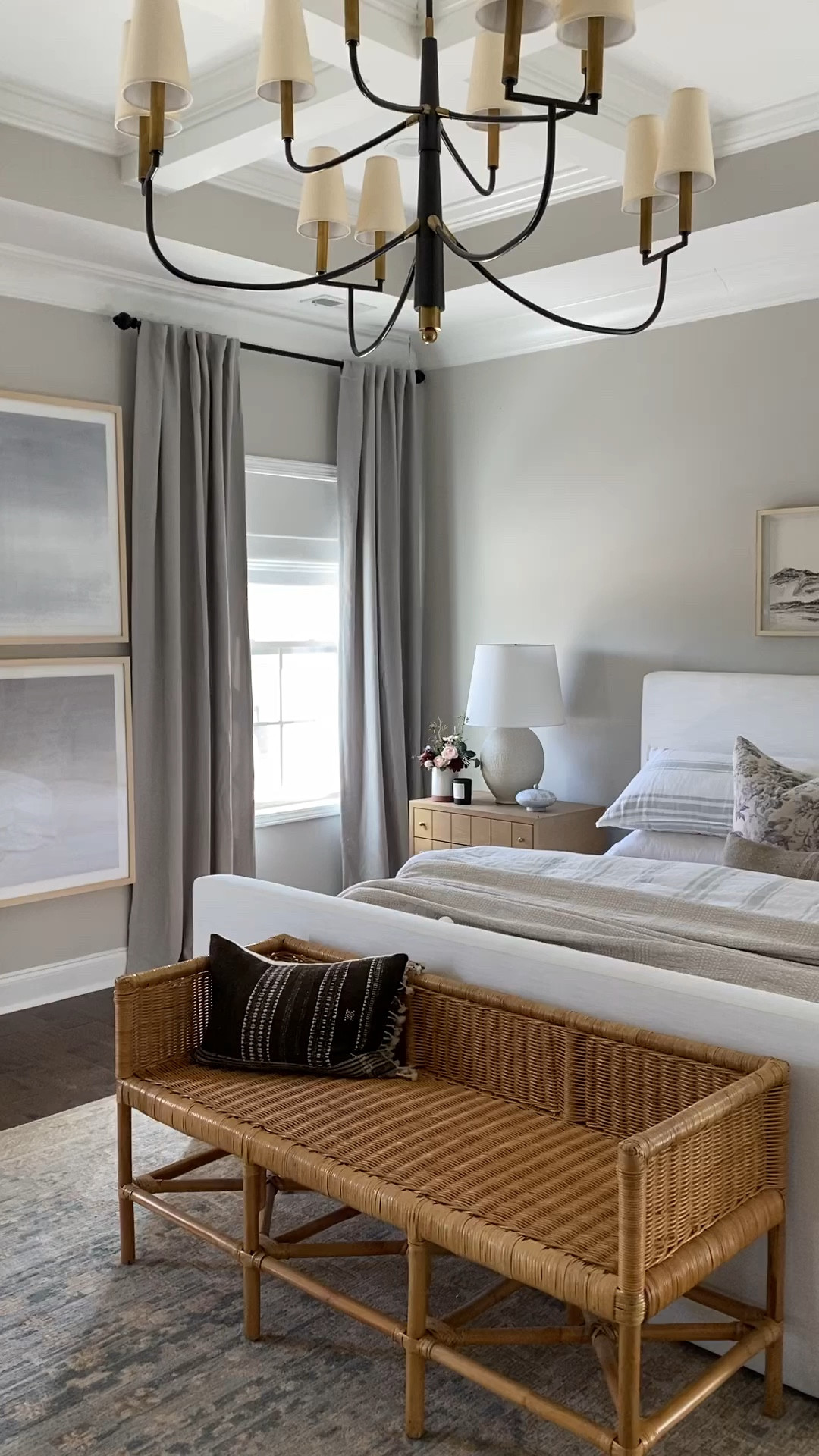 Primary bedroom

.
.
Pure salts interior, McGee and co, studio McGee, pottery barn curtains, chandelier in bedroom, white upholstered bed

#LTKstyletip #LTKhome #LTKsalealert