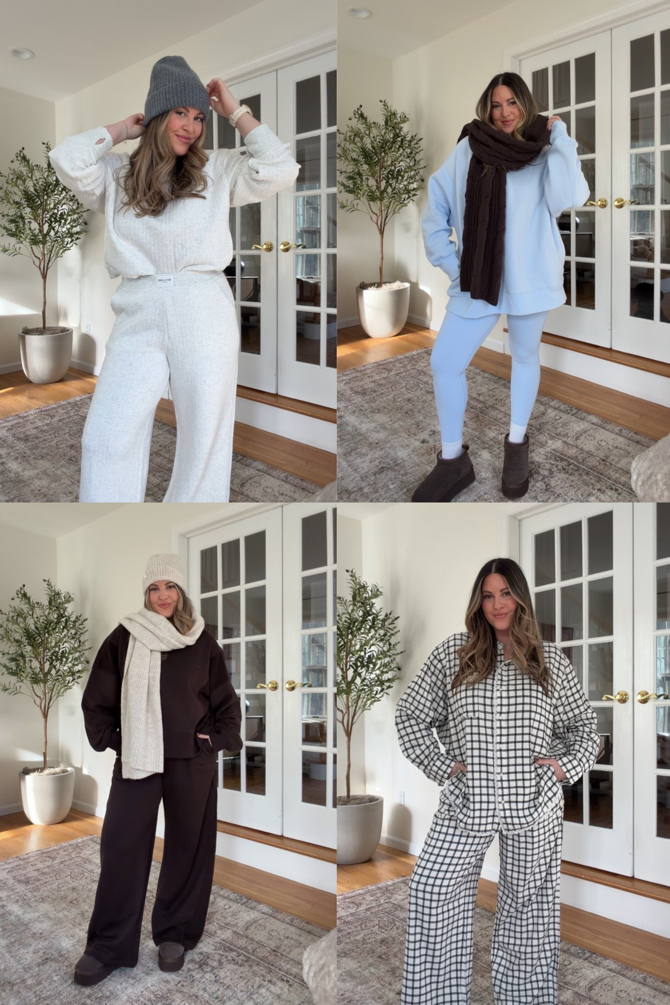 Winter matching sets from Aerie!!
❄️⛄☕ Fit 1 - L sweatshirt (sized up for length, but already oversized), M leggings | Fit 2 - M in everything | Fit 3 - M in everything | Fit 4 - L top (sized up for super oversized), M bottoms

winter outfits, matching set, cozy outfits, leggings outfit, matching sweat set, winter travel outfit

#LTKTravel #LTKSeasonal