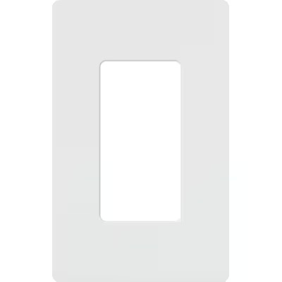Lutron Claro 1-Gang Standard Screwless Decorator Wall Plate, White | Lowe's
