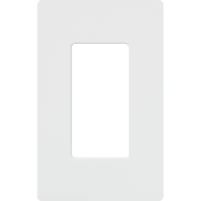 Lutron Claro 1-Gang Standard Screwless Decorator Wall Plate, White | Lowe's