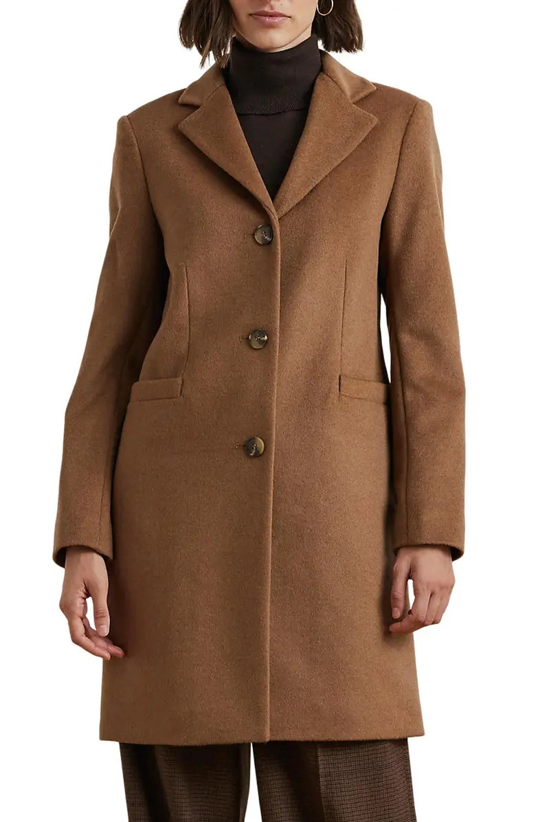 Lauren Ralph Lauren Longline Wool Blend Coat | Nordstrom | Nordstrom