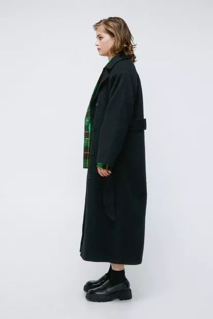 Fuzzy Wool Blend Longline Coat | Nasty Gal UK (+IE)