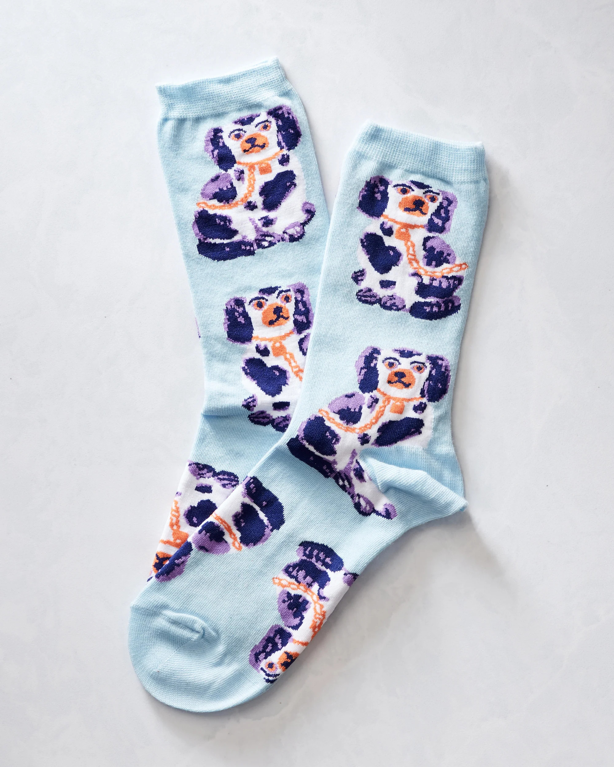 Women's Staffordshire Dog Sock - Yellow Owl | Printfresh