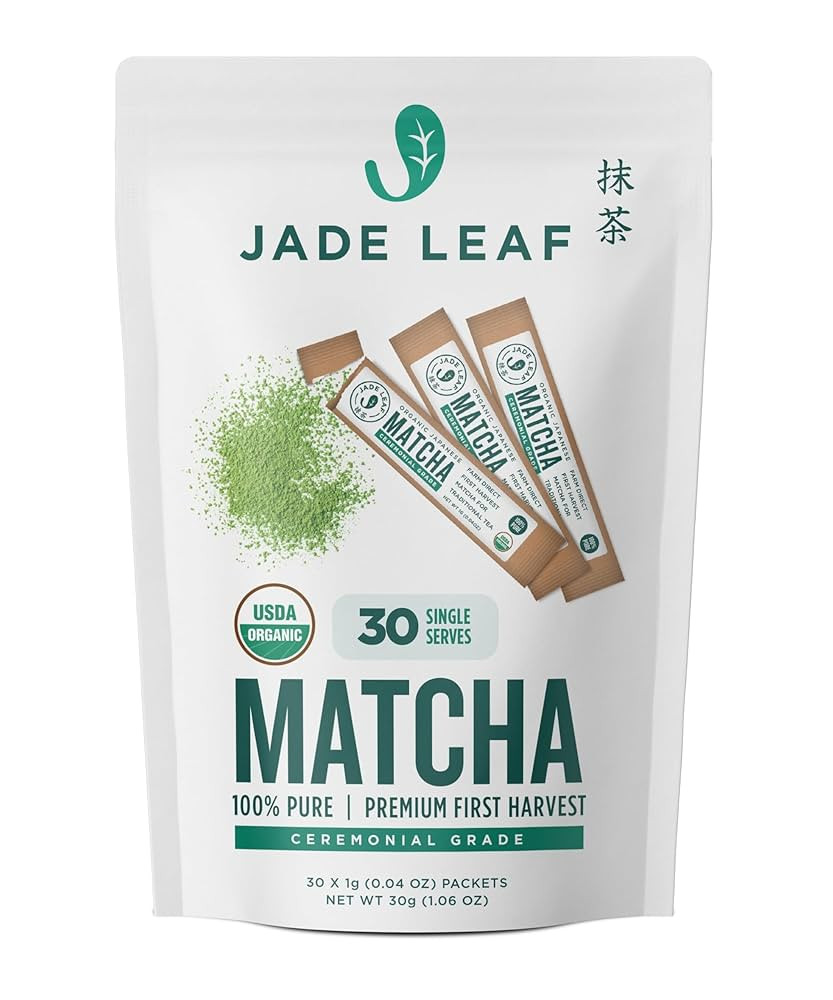 Jade Leaf Matcha Organic Ceremonial Grade Green Tea Powder - Farm Direct First Harvest - Single S... | Amazon (US)