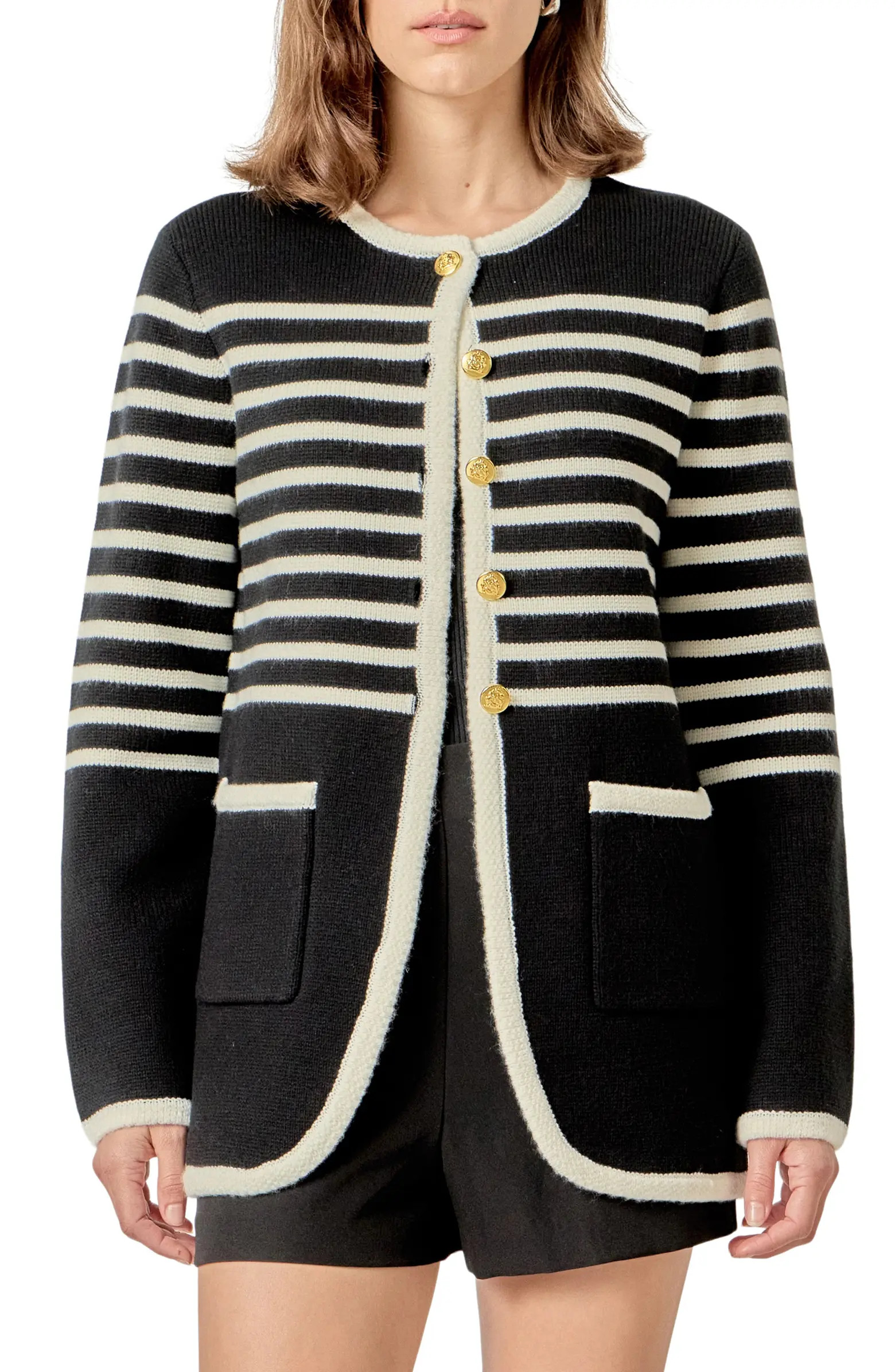 English Factory Stripe Cardigan | Nordstrom | Nordstrom