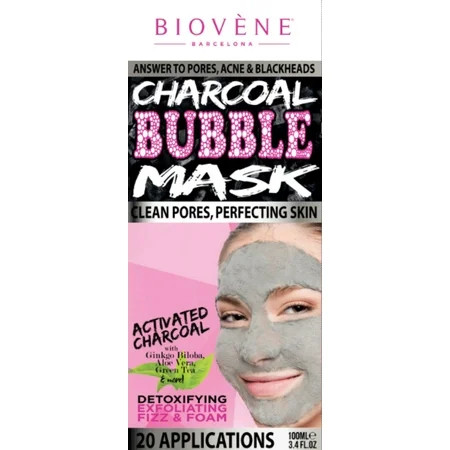BiovÃ¨ne Charcoal Bubble Mask, 100ml tube 3.4 oz | Walmart (US)