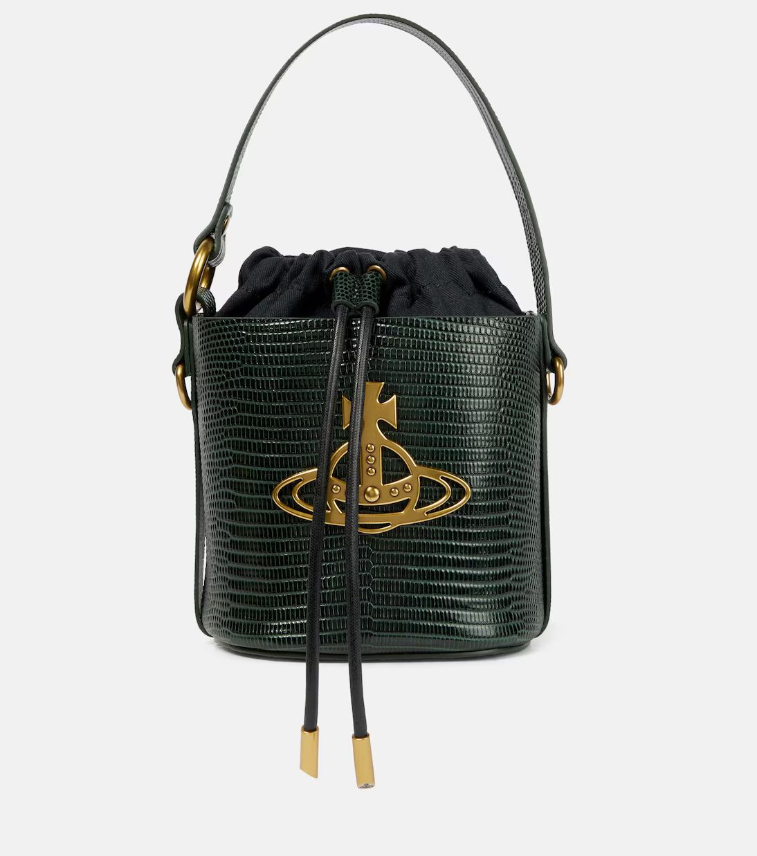 Daisy Small croc-effect leather bucket bag | Mytheresa (UK)