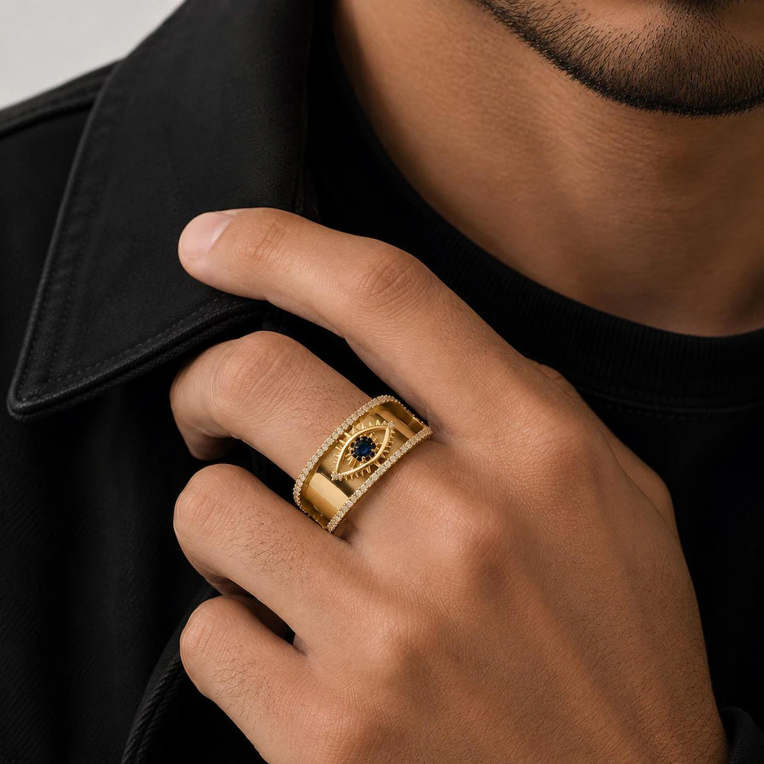 Evil Eye Oura Ring Jacket,Evil Eye Oura Ring Gen4Gen5 Enhancer Cover,Gold Oura Ring Protector,Our... | Etsy (Global)