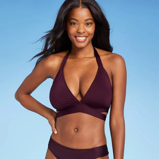 Women's Faux Wrap Bikini Top - Kona Sol™ | Target