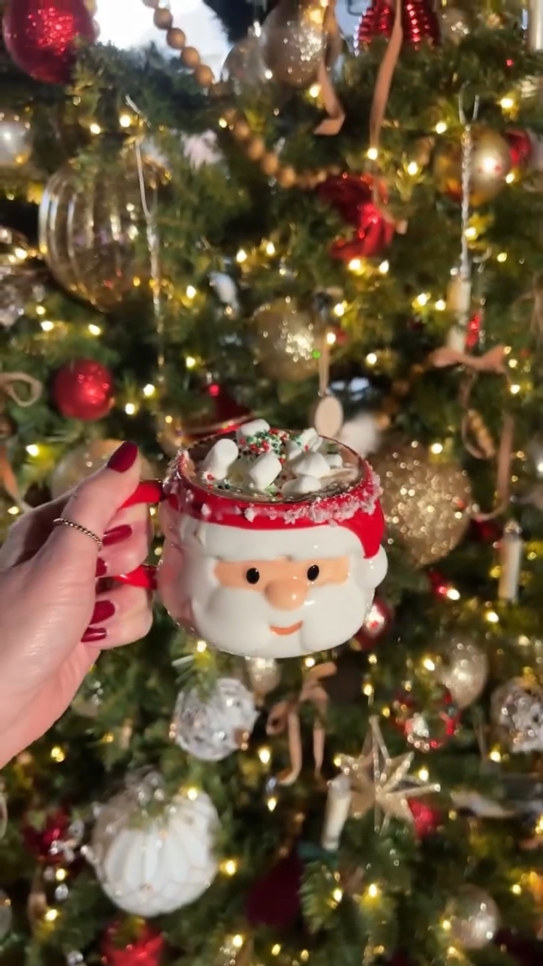 Llegó la hora de hacer chocolate caliente 🍫 una de las tradiciones más bonitas en nuestra familia en Navidad es hacer una pequeña barra de toppings para que las niñas hagan su cocoa caliente en las noches, especialmente los fines de semana mientras vemos una película navideña. Son esos pequeños detalles que siempre recordarán 🥹🎄🌟

***
It’s officially hot cocoa season! ☕️✨ Every year we set up a little hot chocolate bar in the kitchen, and my girls get so excited. It’s our sweet Christmas tradition for nighttime treats or cozy weekend movie nights. 🎄❤️

#Christmas #christmasdecor #holidayhome #holidaydecor #xmas #navidad #christmas2025 #navidad2025 #hotcocoa #hotchocolate #momlife #latinamom #latinaenusa #holidayseason #homedecor