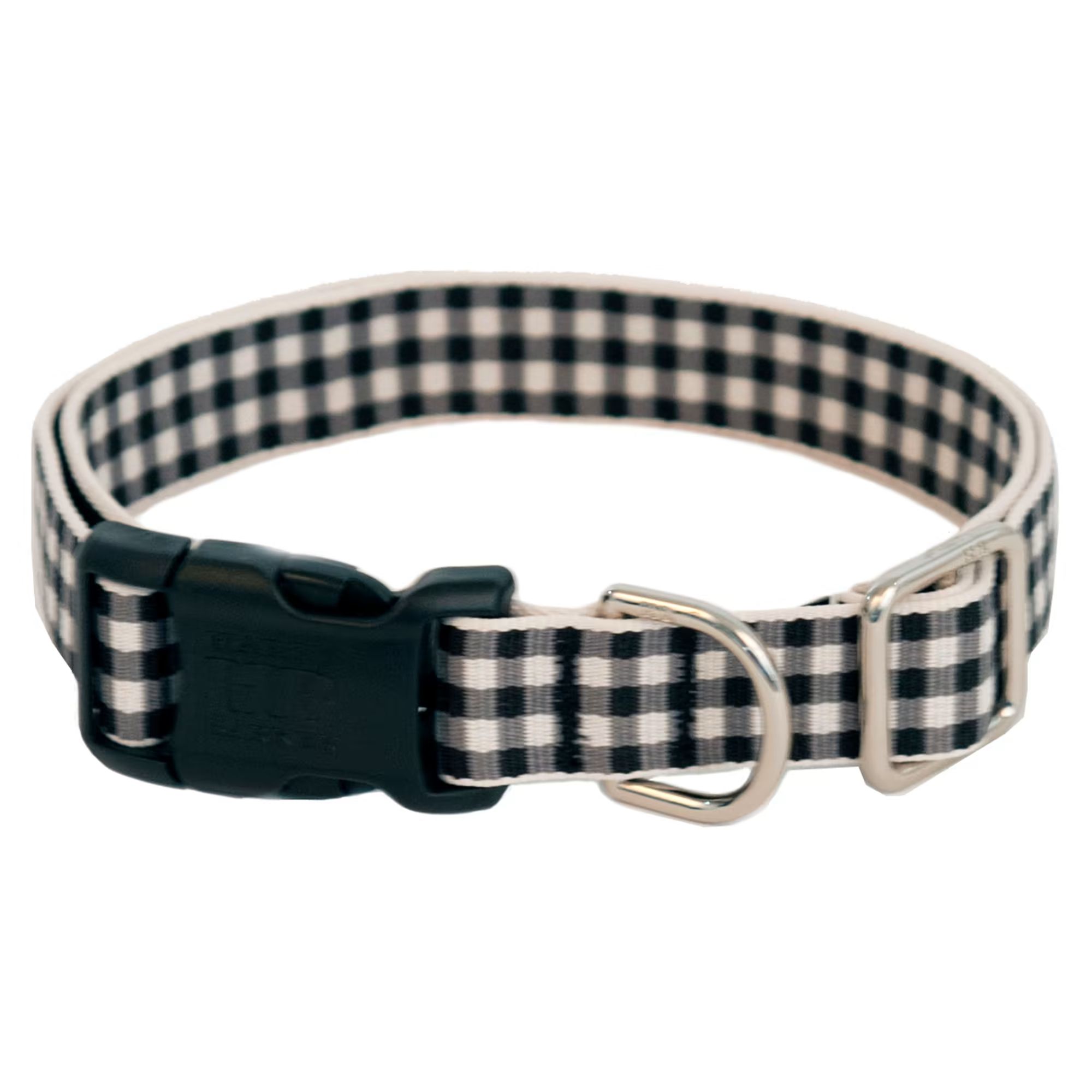 Harry Barker Black Gingham Dog Collar, Large | Petco