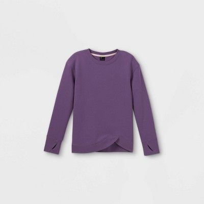 Girls' Fleece Pullover Sweatshirt - All in Motion™ | Target