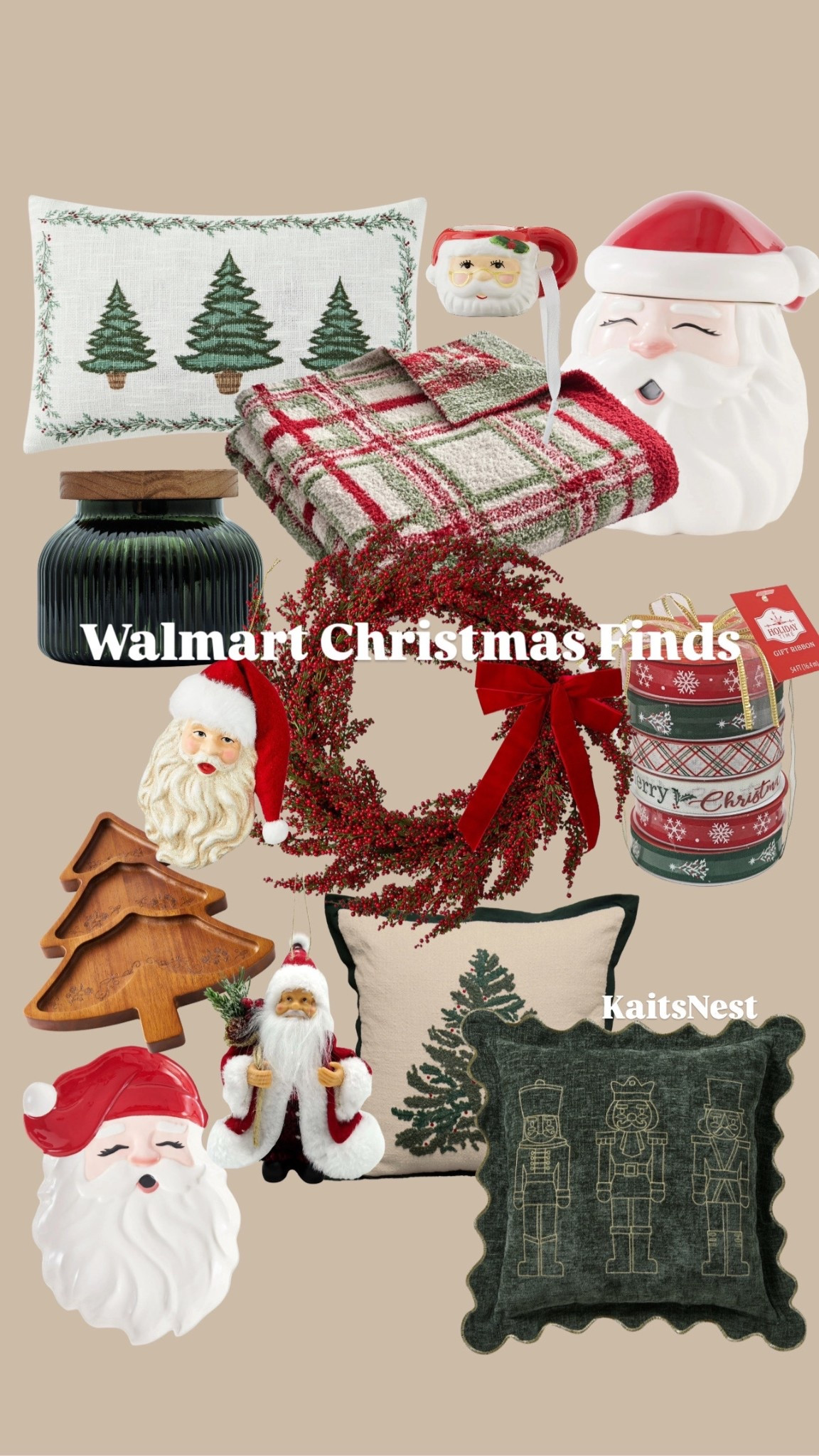 Christmas home decor from Walmart! Christmas decor. Walmart Christmas. Christmas 2025. Christmas ornaments. Santa ornaments. 

#LTKHome #LTKHoliday #LTKSeasonal