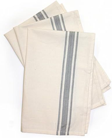 Aunt Martha's Gray Striped Dish Towels | Amazon (US)