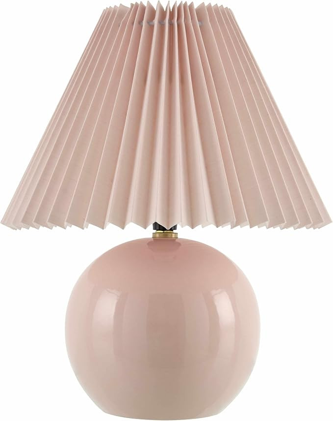 Shcheglovo Boho Ceramic Bedside Table Lamp for Bedroom Nightstand - End Side Lighting for Living ... | Amazon (US)