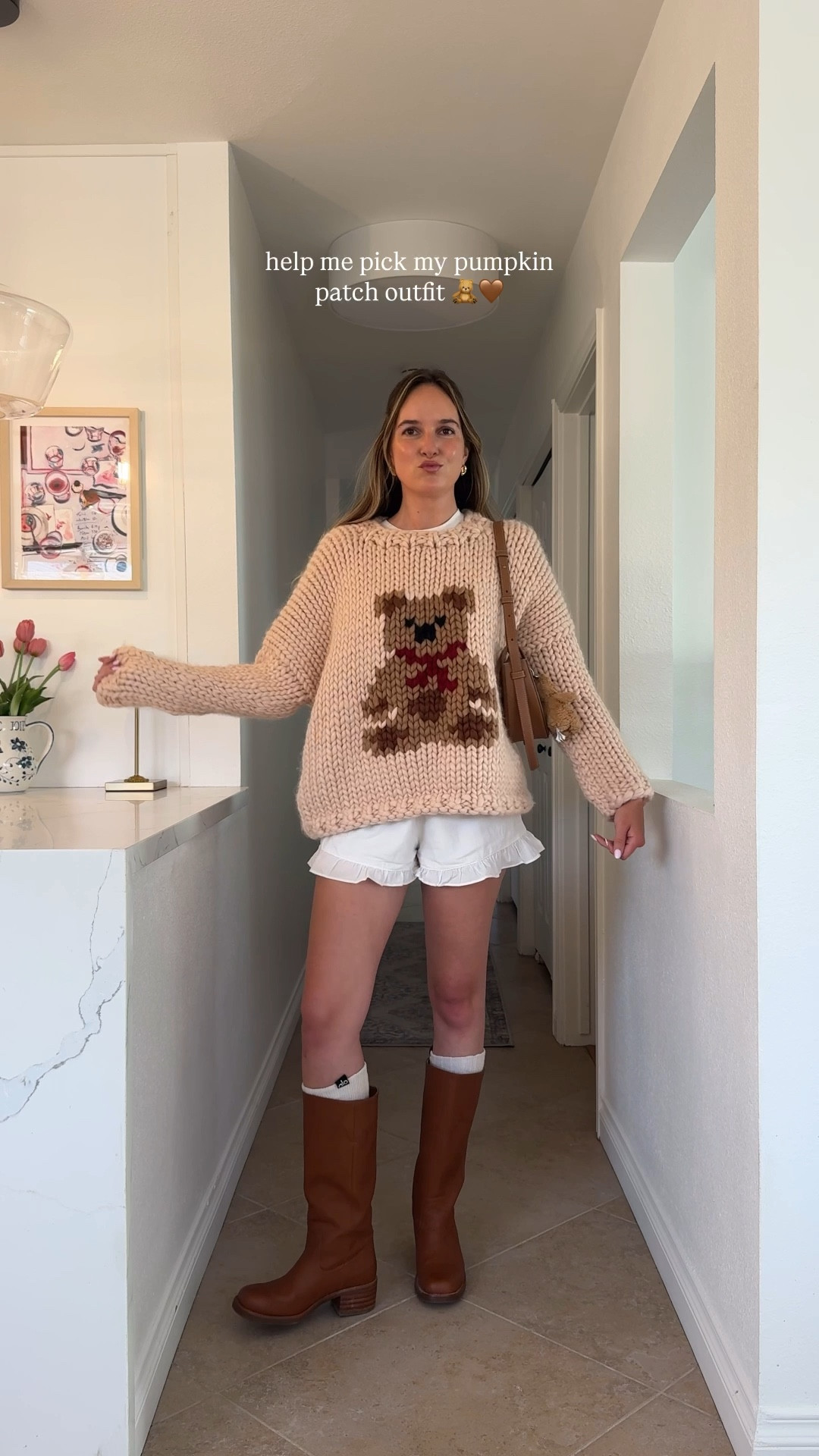 simple pumpkin patch outfit inspo 🎃🧸🍂 which one should i wear?! 1 or 2?

sweater is from @hope.macaulay, white shorts @whitefoxboutique (code ALIWF) and boots @thefryeandco 🤎 the rest is in my LTK 🫶🏻

#outfitinspo #falloutfitinspo #pumpkinpatch #pumpkinpatchoutfit #datenightoutfit #dailyoutfit #ootd #fall #easyoutfit 

#LTKStyleTip #LTKFindsUnder100 #LTKFallSale