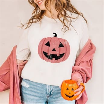 Pink Spooky Vibes Comfort Color Tees | Jane