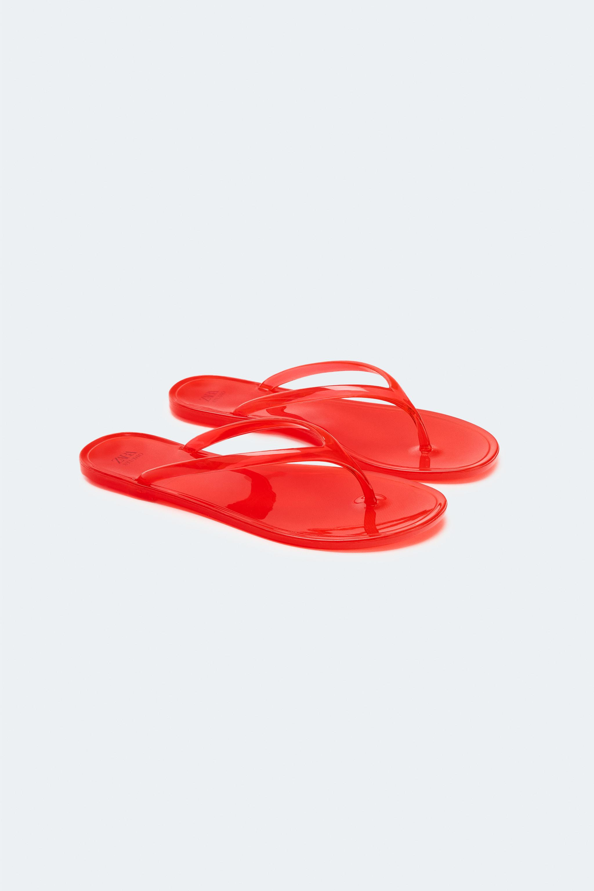 LIMITED EDITION JELLY FLAT SANDALS | Zara Canada