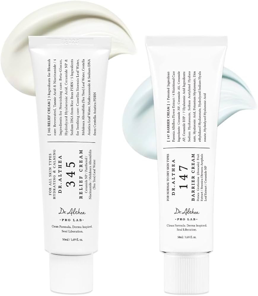 Dr.Althea Dual Cream Set, 345 Relief Cream & 147 Barrier Moisturizer, Soothing Recovery & Deep Hy... | Amazon (US)