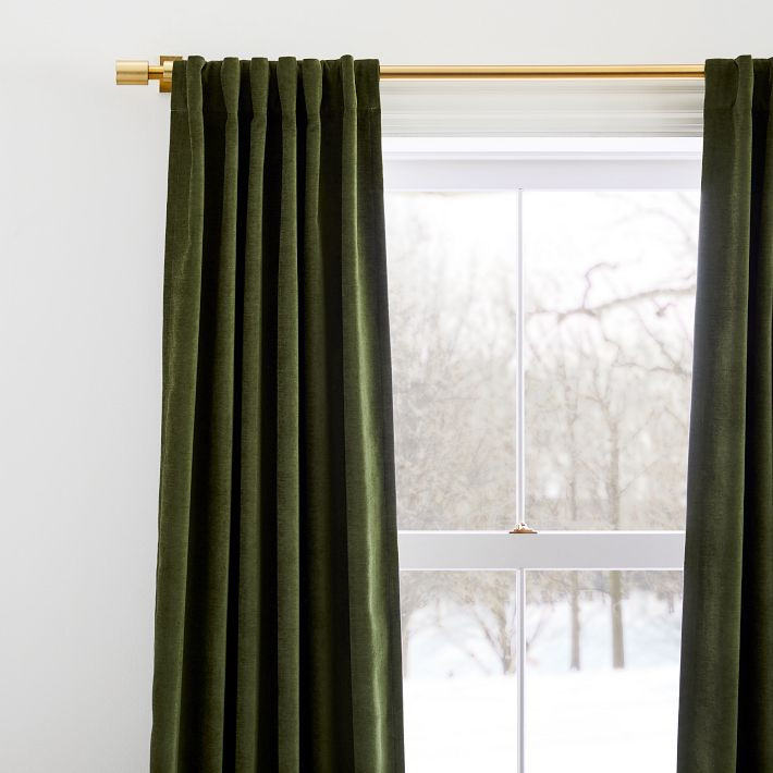 Worn Velvet Curtain | West Elm (US)