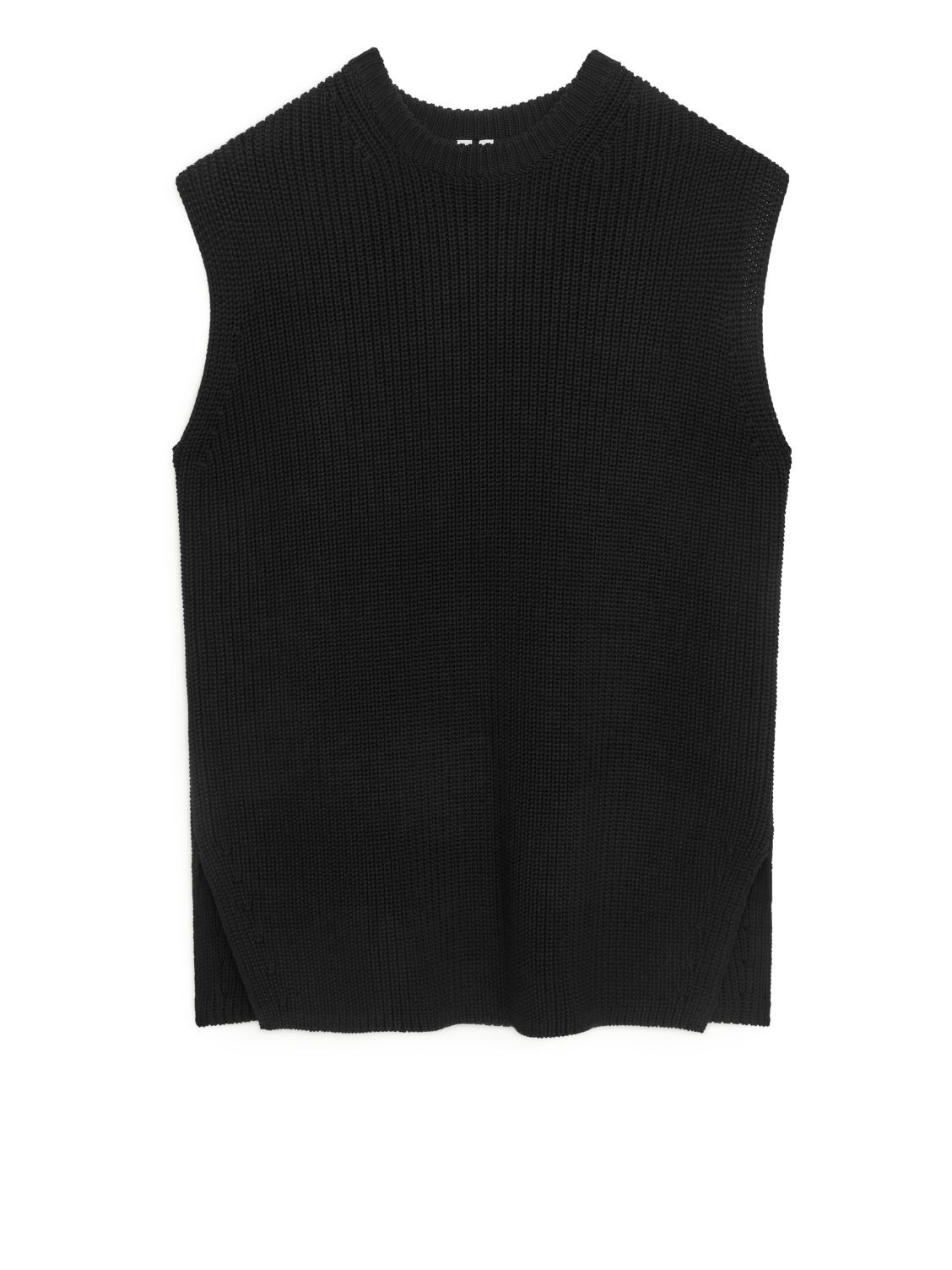 Knitted Vest - Black | ARKET