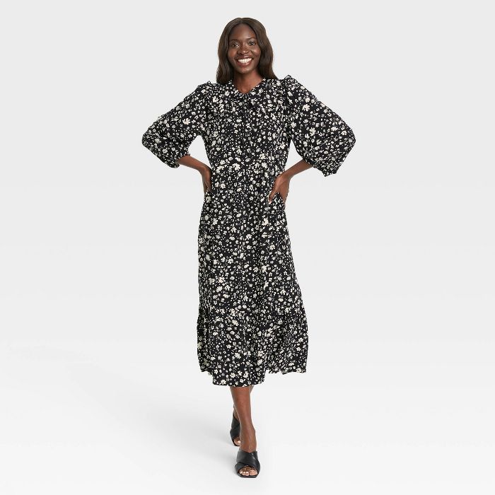 Women's Balloon Long Sleeve Dress - Who What Wear™ | Target