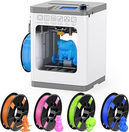 Entina Mini 3D Printers Tina 2 and 4 Colors Silk Shiny 3D Printer Filament Bundle: Amazon.com: In... | Amazon (US)