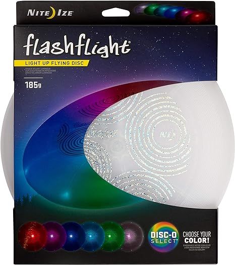 Nite Ize Flashflight LED Light Up Flying Disc, Glow in The Dark for Night Games | Amazon (US)