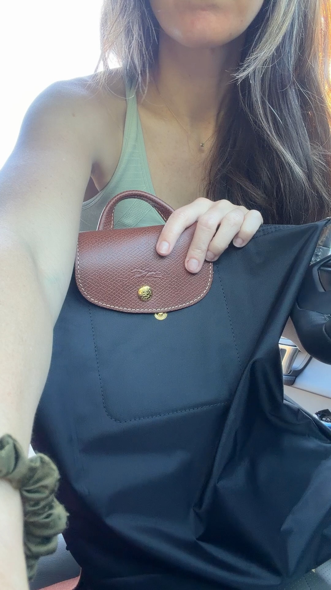 I have not seen the Longchamp back pack before and I’m obsessed! The contrasting straps are cherry on top! 

#LTKselfcare
