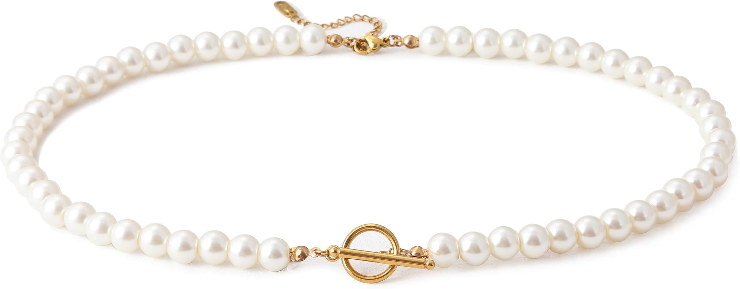 Pearl Necklaces Bracelet for Women,Dainty Pearl Choker Jewelry Set Bridal Bridesmaid Wedding Gift... | Amazon (US)