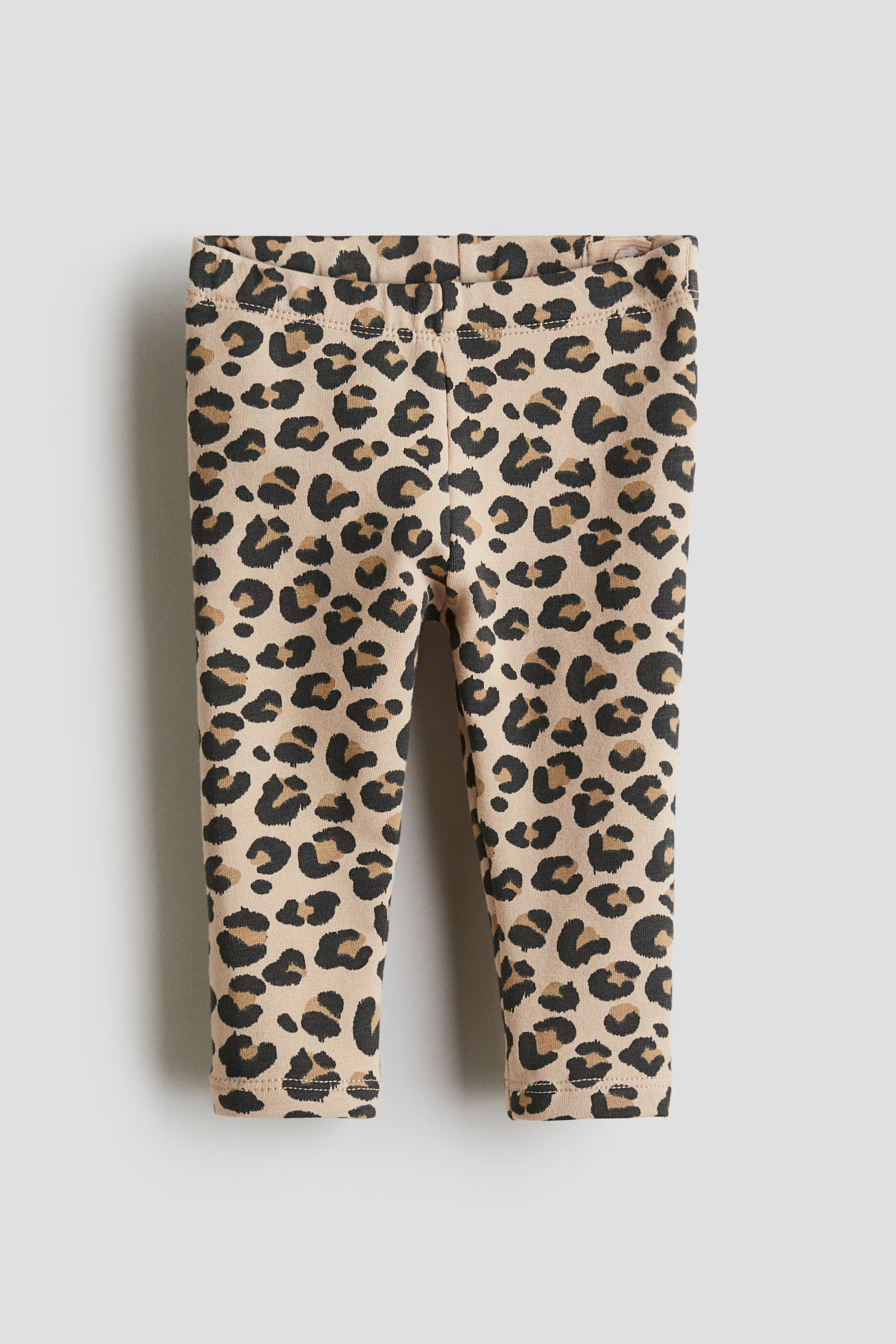 Printed brushed-inside leggings - Beige/Leopard print - Kids | H&M GB | H&M (UK, MY, IN, SG, PH, TW, HK)