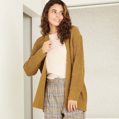 Women's Chenille Open-Front Cardigan - A New Day™ | Target