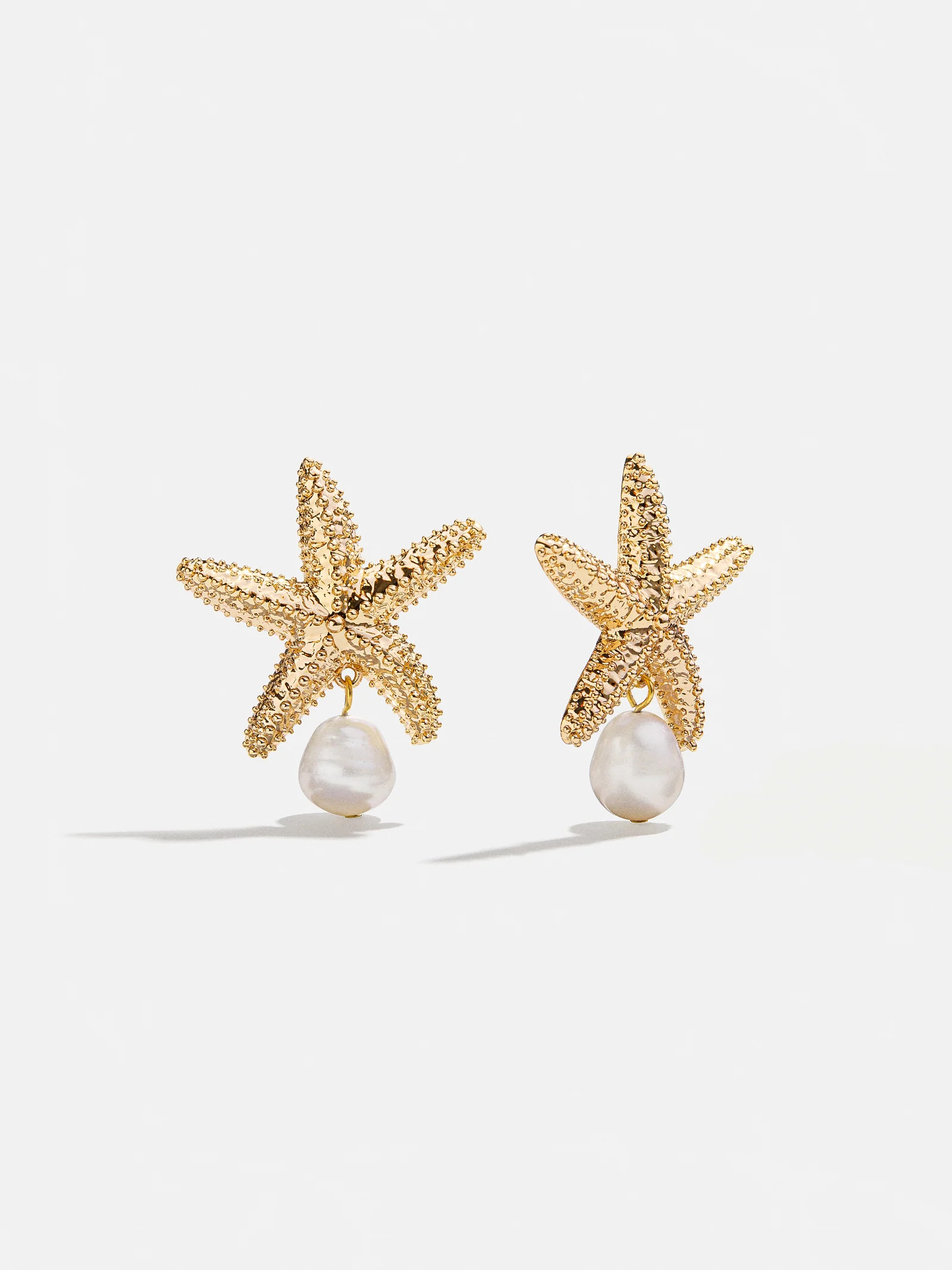 Alana Starfish Earrings - Gold/Pearl | BaubleBar