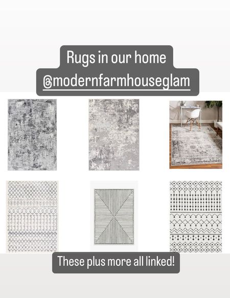 Rubs in our home at modern farmhouse, glam. Neutral area, rug, living room, dining room, kitchen bedroom, rug, gray white, distressed. Rugs, USA, boutique rugs, Wayfair. 

#LTKsalealert #LTKHoliday #LTKhome