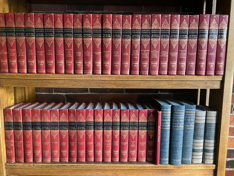The Harvard Classics Five Foot Shelf 55th Printing Edition 1963. Red Binding - Etsy | Etsy (US)