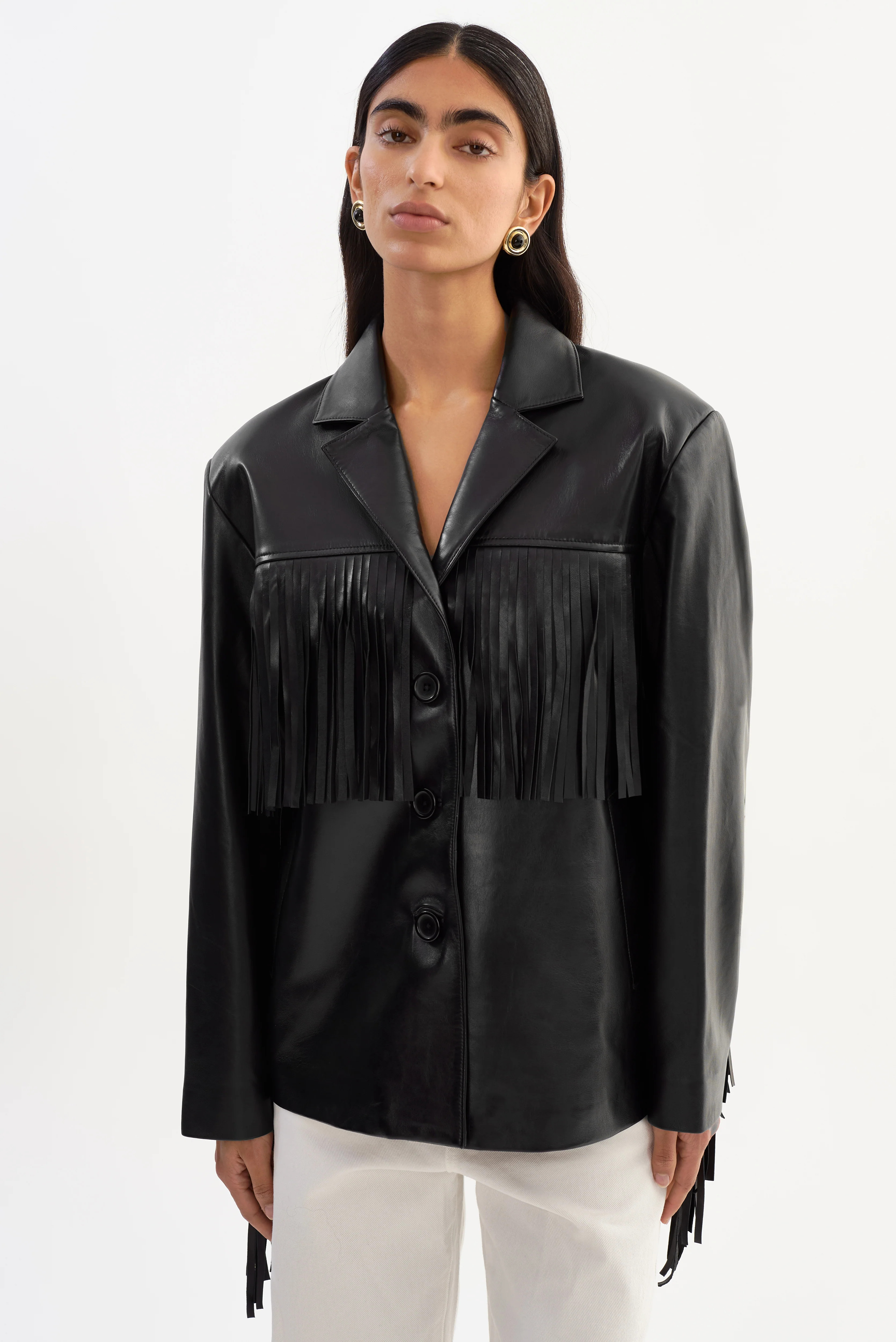 RIANNE | Leather Fringe Jacket | LAMARQUE