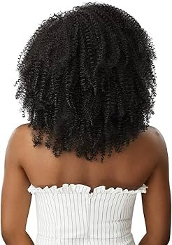 Outre Big Beautiful Hair Clip-In - 9pcs - Springy Afro 10" (JET BLACK) | Amazon (US)
