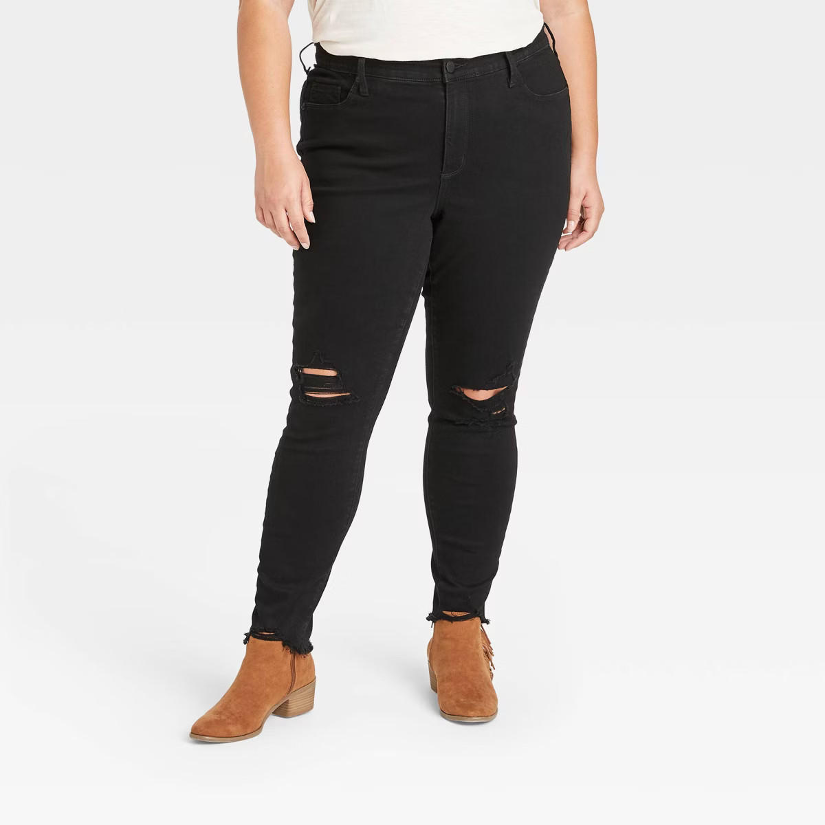 Women's Mid-Rise Skinny Jeans - Universal Thread™ Black | Target