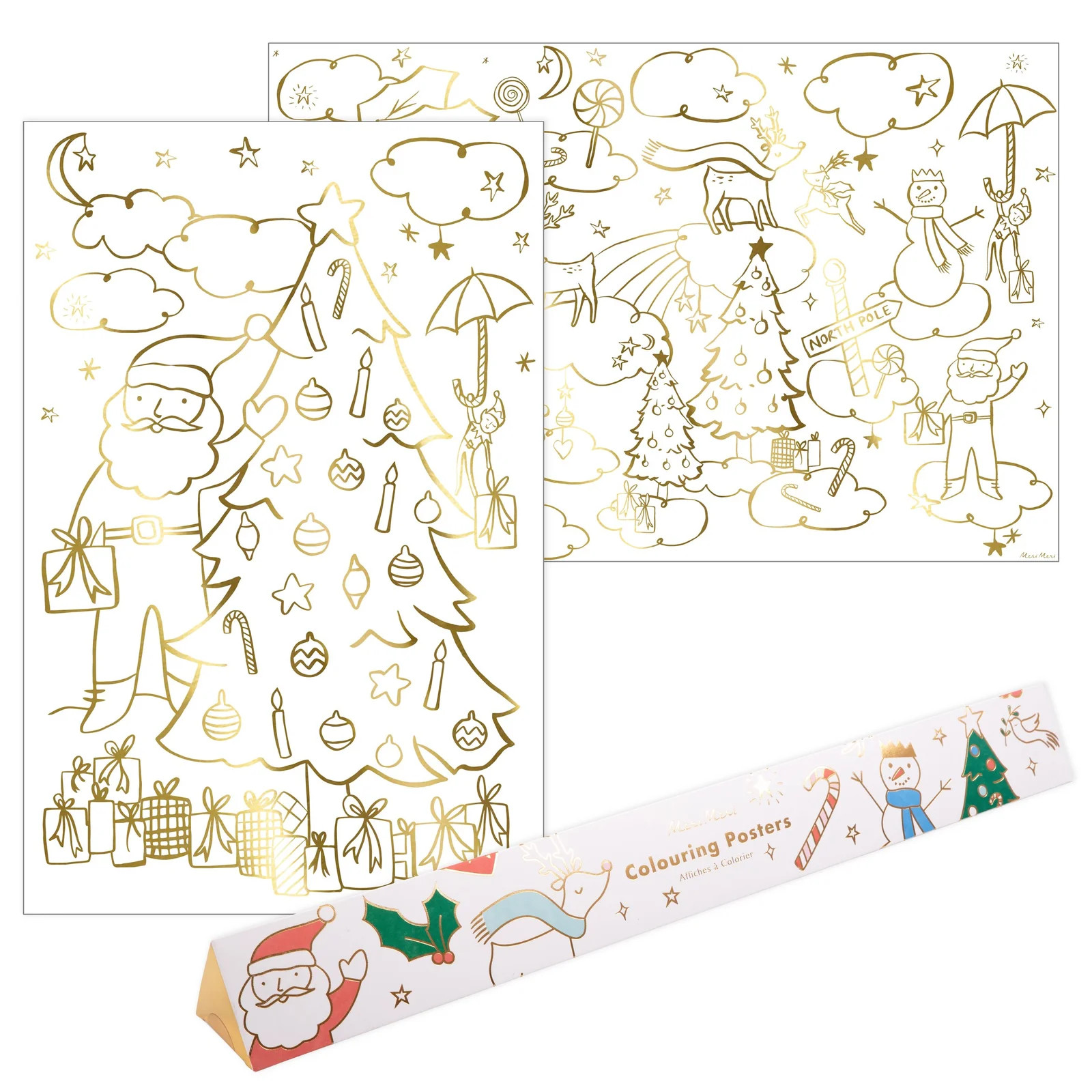 Christmas Coloring Posters | Meri Meri