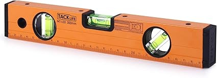 Level 12-Inch Aluminum Alloy Magnetic Torpedo Level Plumb/Level/45-Degree, Measuring Shock Resist... | Amazon (US)