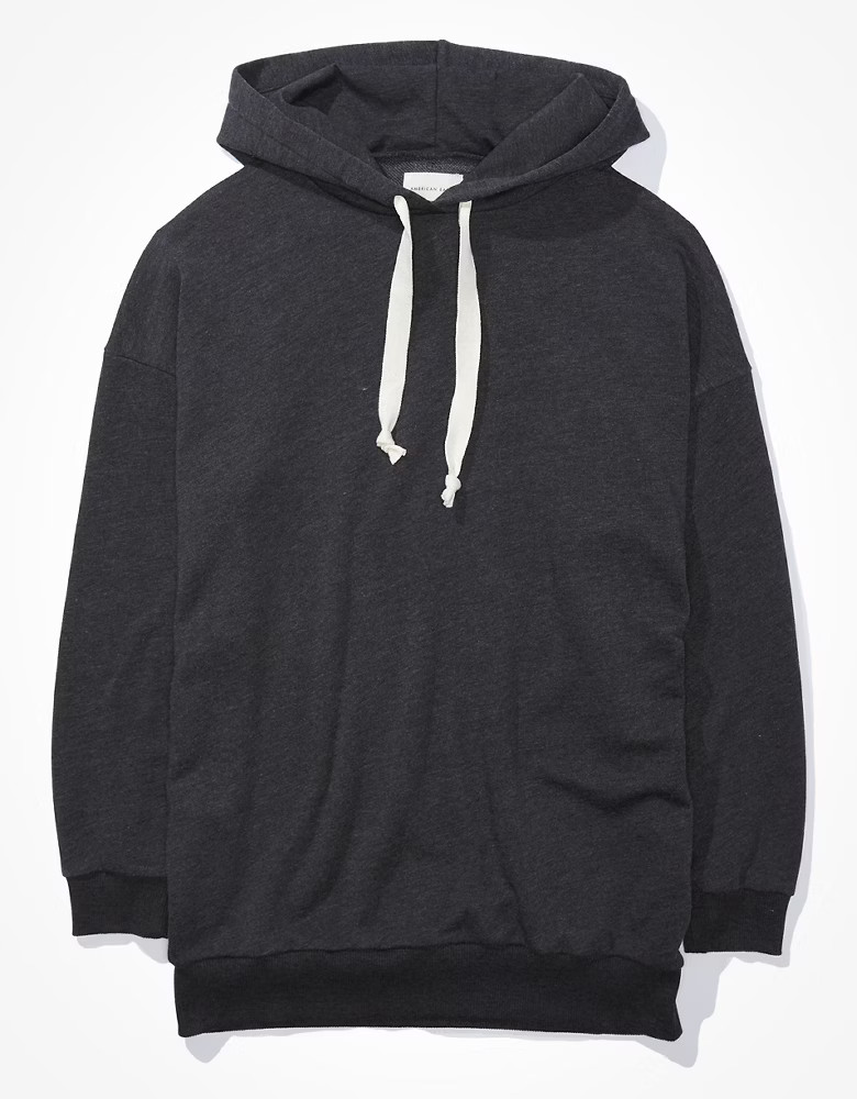 AE Fleece Tunic Hooded Sweatshirt | American Eagle Outfitters (US & CA)