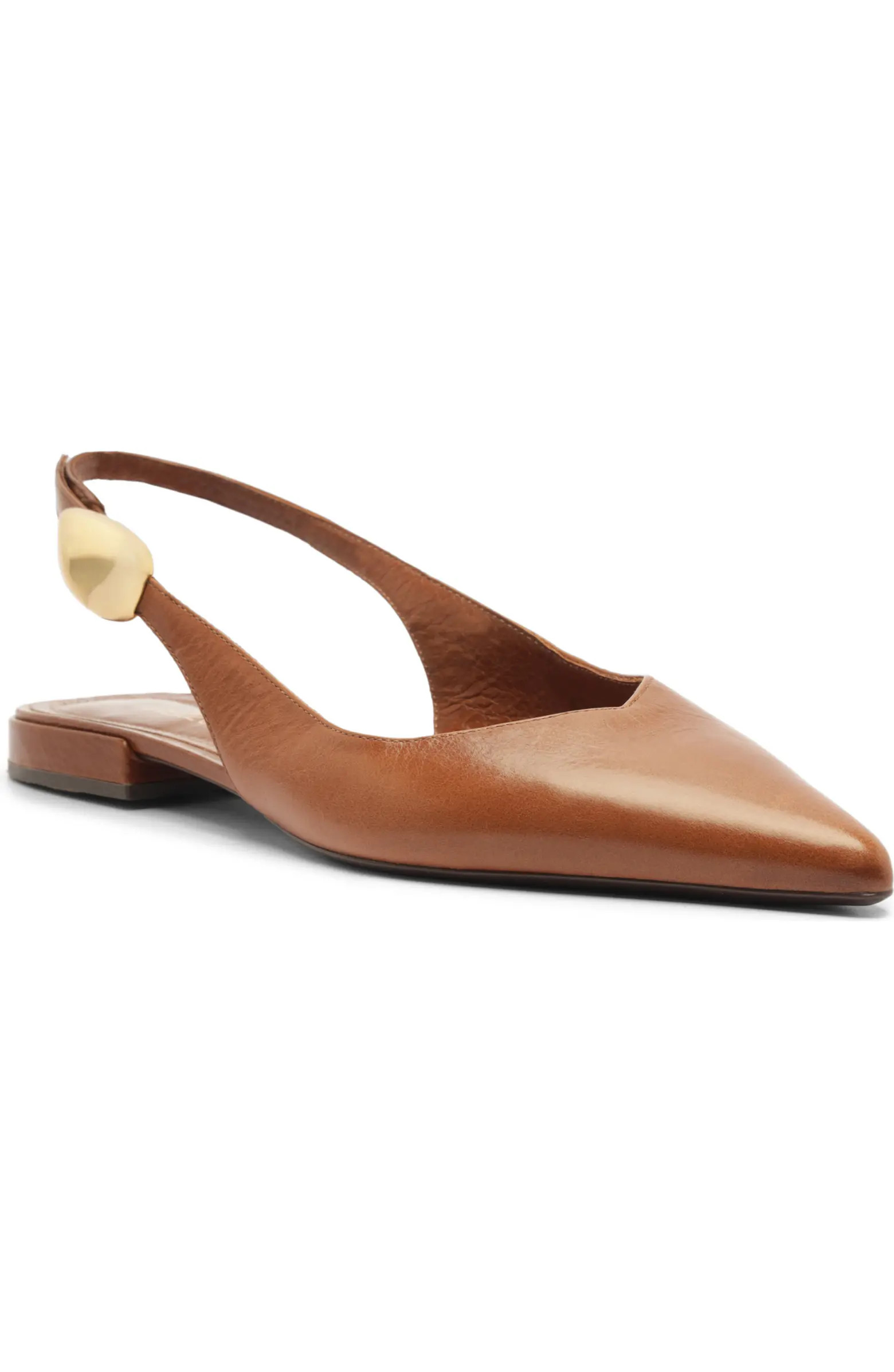 Arezzo Farrah Slingback Pointed Toe Flat (Women) | Nordstrom | Nordstrom