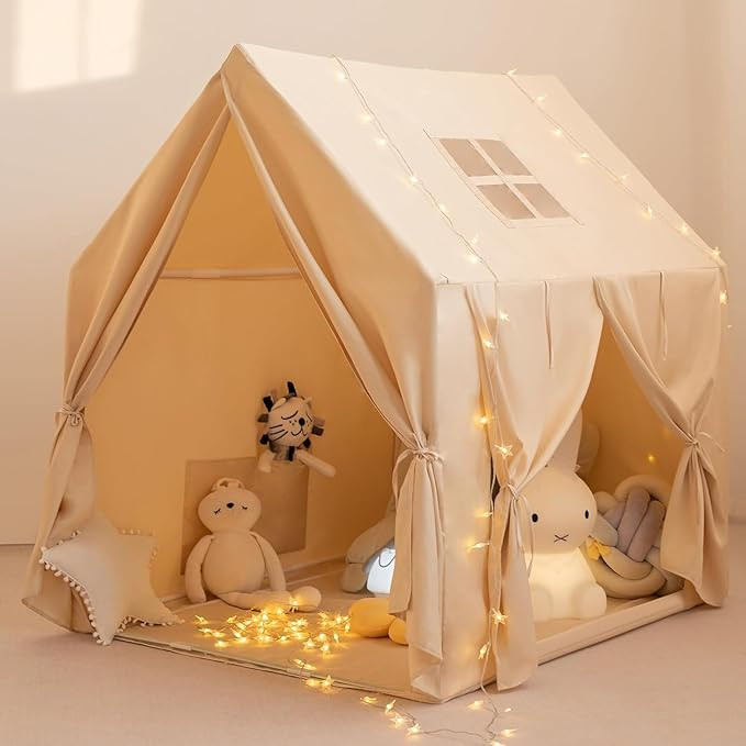 Kid Play Tent with Lights - Large Play Tents for Toddlers Kids Tents Indoor Playhouse- Toddlers P... | Amazon (UK)
