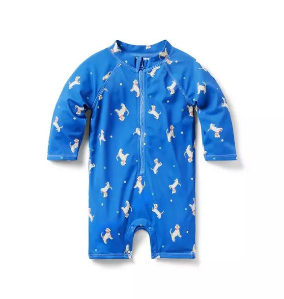 Baby Recycled Dog Rash Guard Swimsuit | Janie and Jack