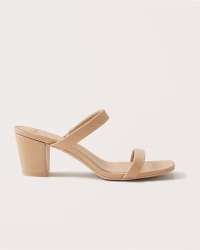 Women's Double Strap Heel Sandals | Women's Shoes | Abercrombie.com | Abercrombie & Fitch (US)