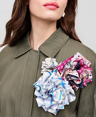 Set of 3 Fabric Flower Pins, Macy's Exclusive- Molly Rogers Capsule Collection - Macy's | Macy's