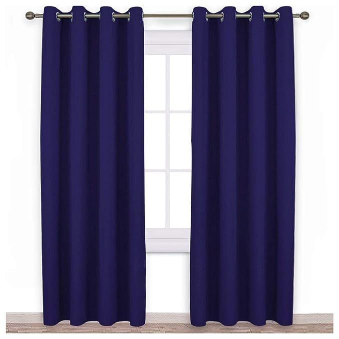 NICETOWN Blackout Curtain Panels 84 - Window Treatment Energy Saving Thermal Insulated Solid Grom... | Amazon (US)